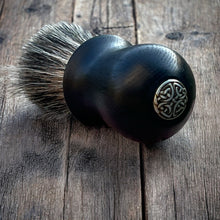 Load image into Gallery viewer, Irish Bog Oak Celtic Knot Shave Brush