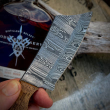Load image into Gallery viewer, Woodford Reserve Barrelhead Damascus Steel Mini Cleaver