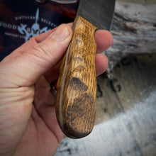 Load image into Gallery viewer, Woodford Reserve Barrelhead Damascus Steel Mini Cleaver