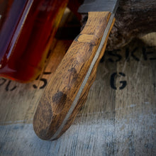 Load image into Gallery viewer, Woodford Reserve Barrelhead Damascus Steel Mini Cleaver