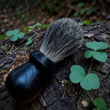 Load image into Gallery viewer, Irish Bog Oak Celtic Knot Shave Brush
